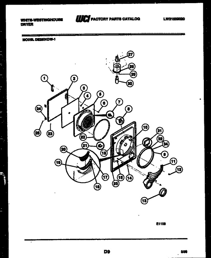 Diagram for DE250KDW1