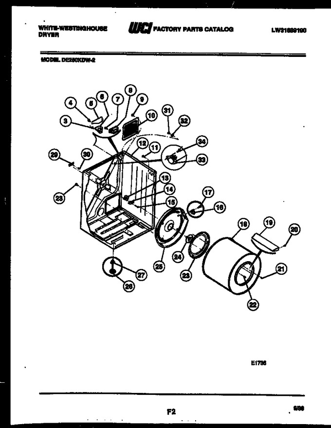 Diagram for DE250KDW2