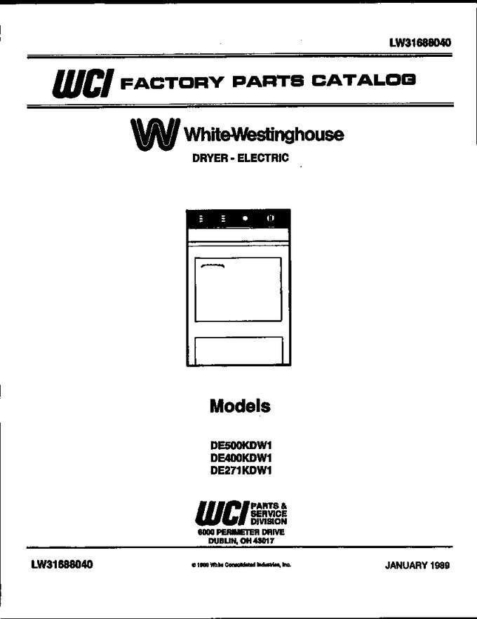 Diagram for DE400KDW1