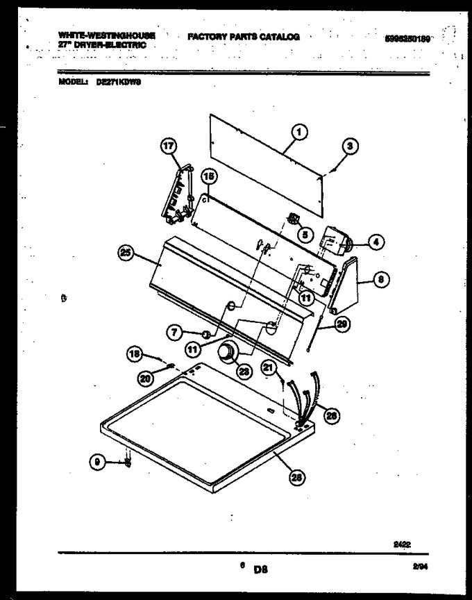 Diagram for DE271KDW8