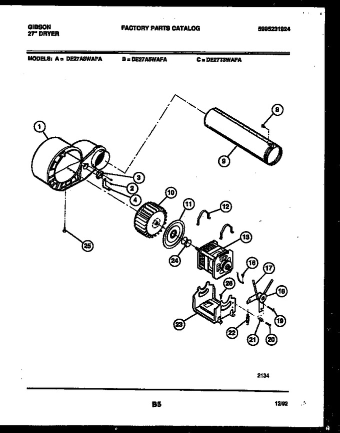 Diagram for DE27T3WAFA