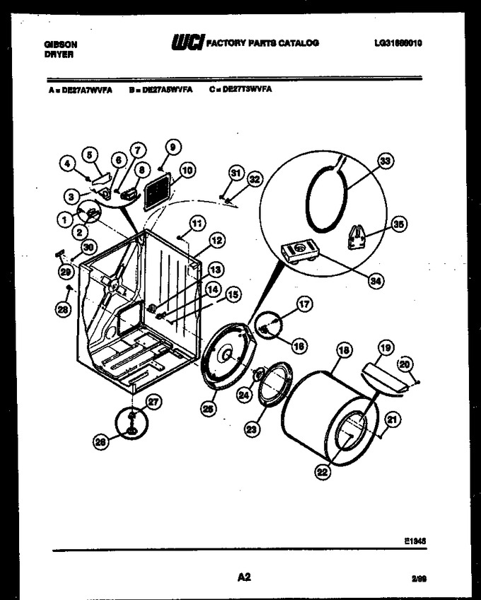 Diagram for DE27A5WVFA