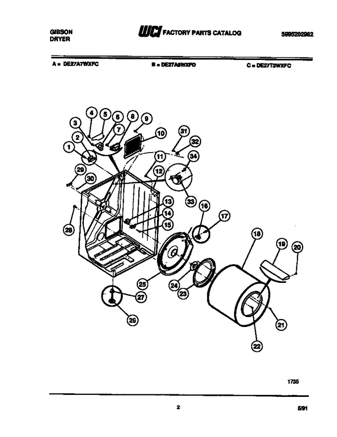 Diagram for DE27A7WXFC