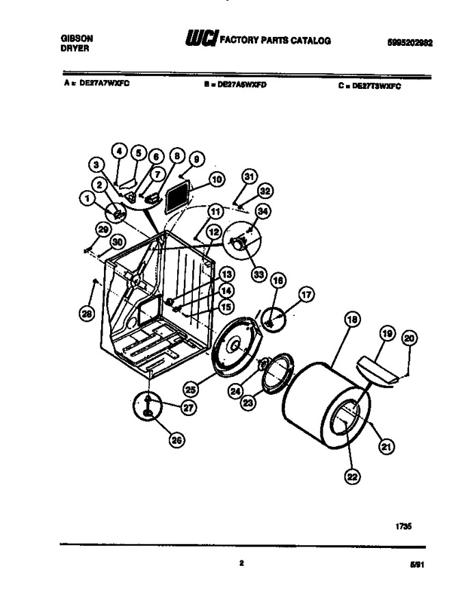 Diagram for DE27T3WXFD