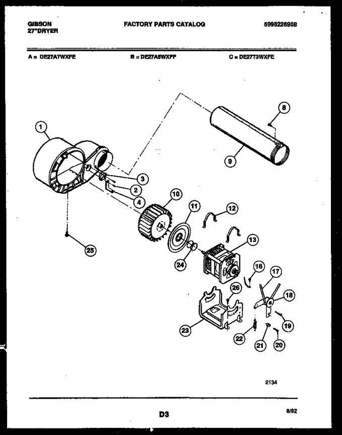 Diagram for DE27T3WXFE