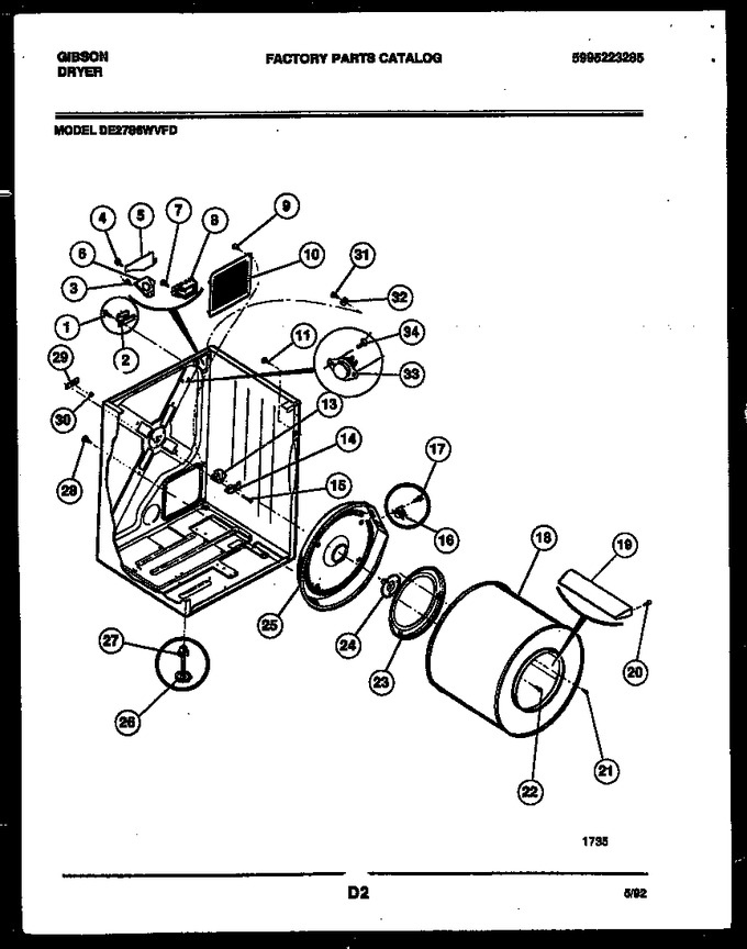 Diagram for DE27S6WVFD