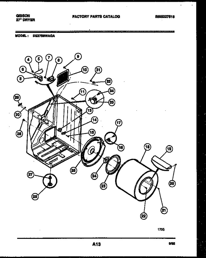 Diagram for DE27S8WAGA