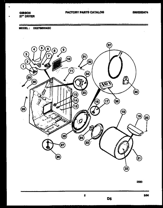 Diagram for DE27S8WAGC