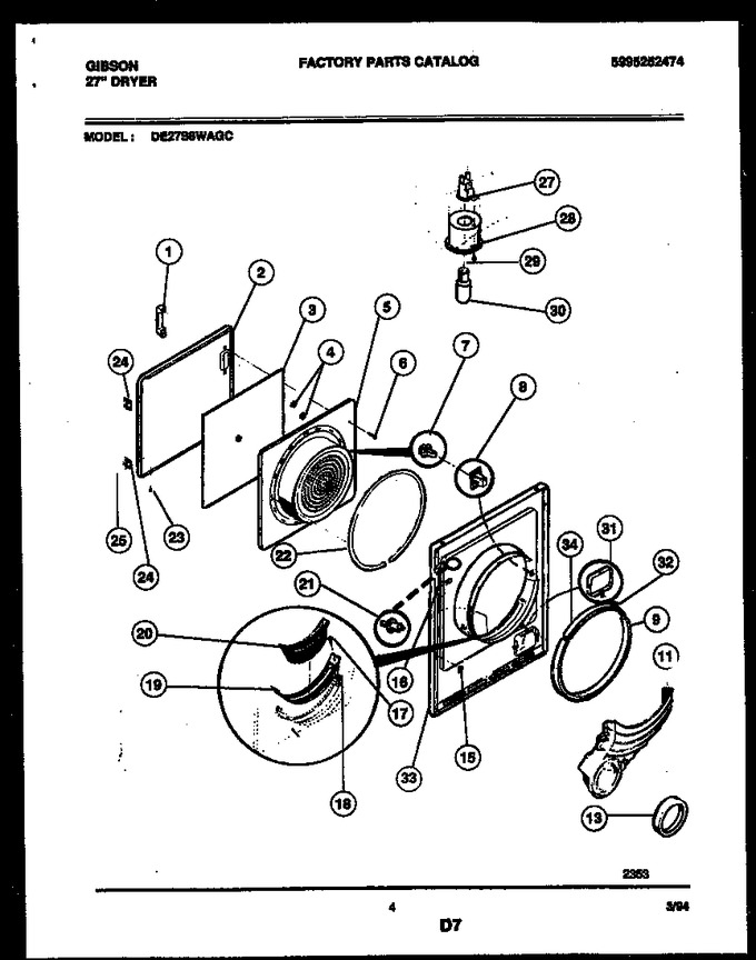 Diagram for DE27S8WAGC