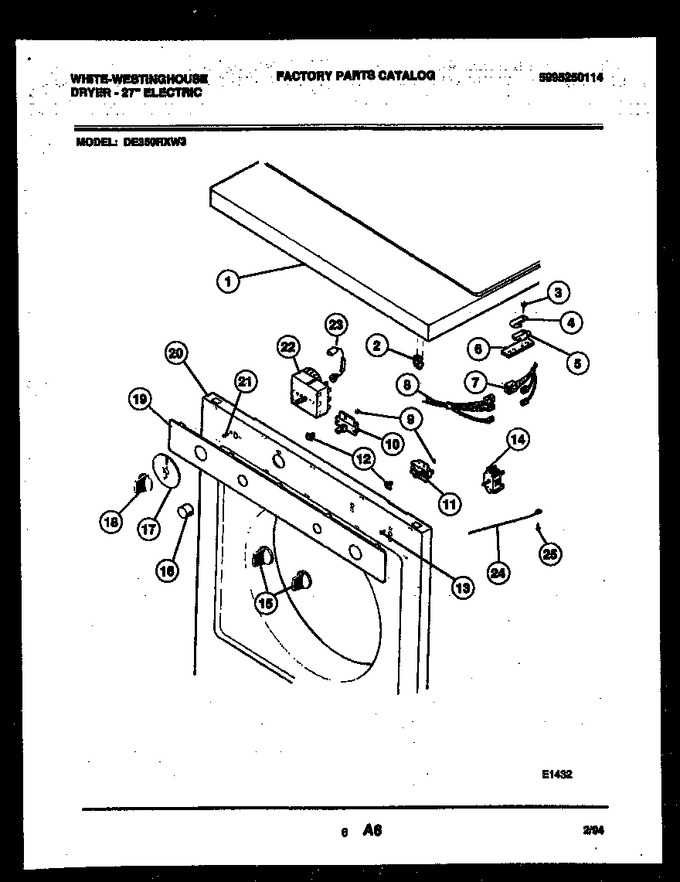 Diagram for DE350RXW3