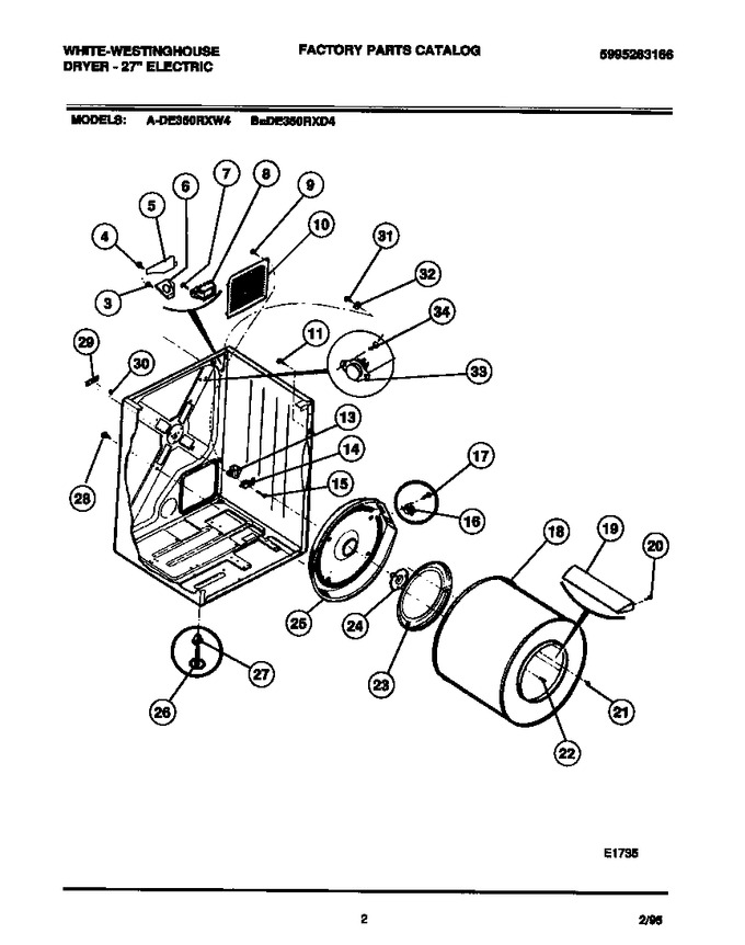 Diagram for DE350RXW4
