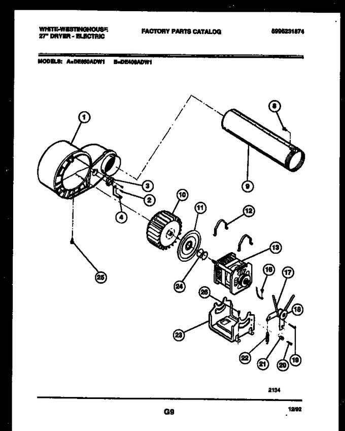 Diagram for DE650ADW1