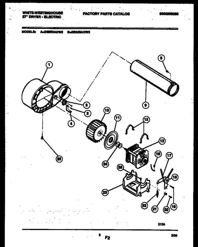 Diagram for DE650ADW3