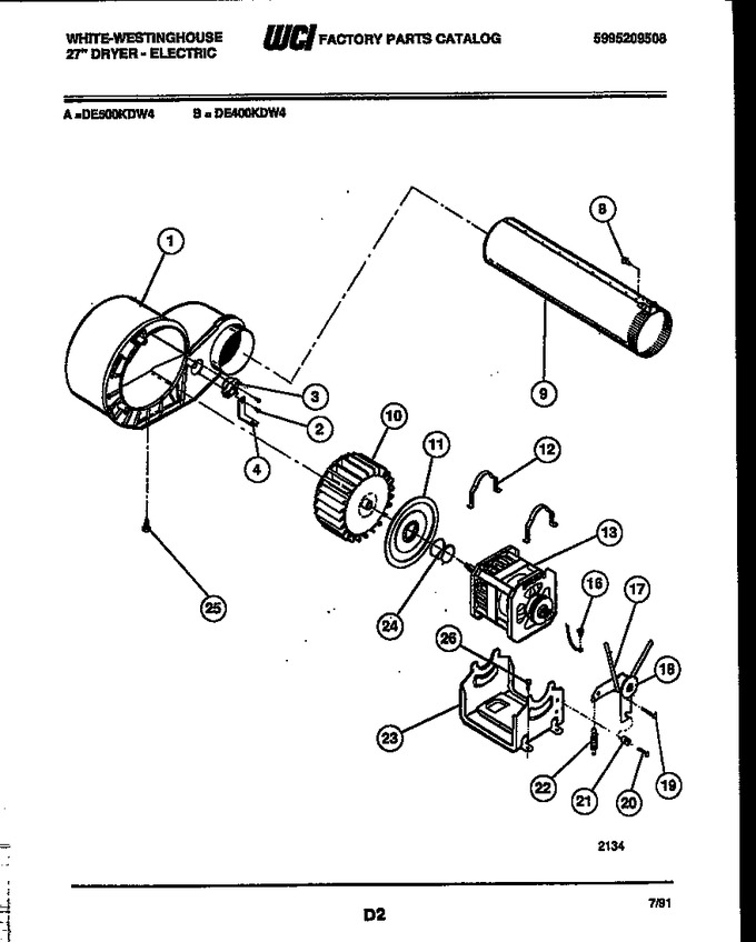 Diagram for DE500KDW4