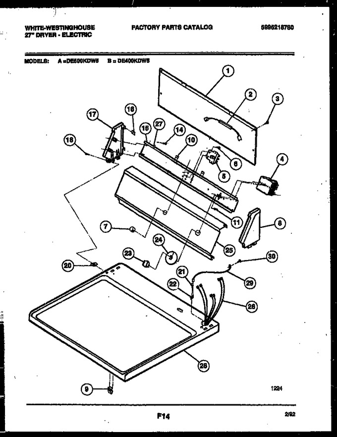 Diagram for DE500KDW5
