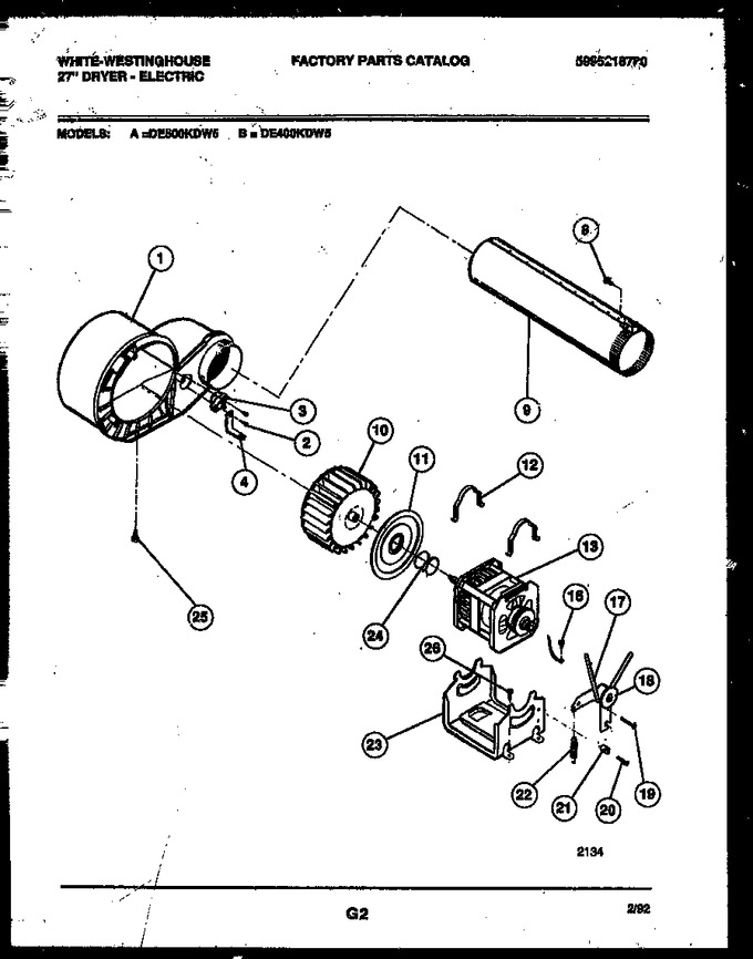 Diagram for DE500KDW5