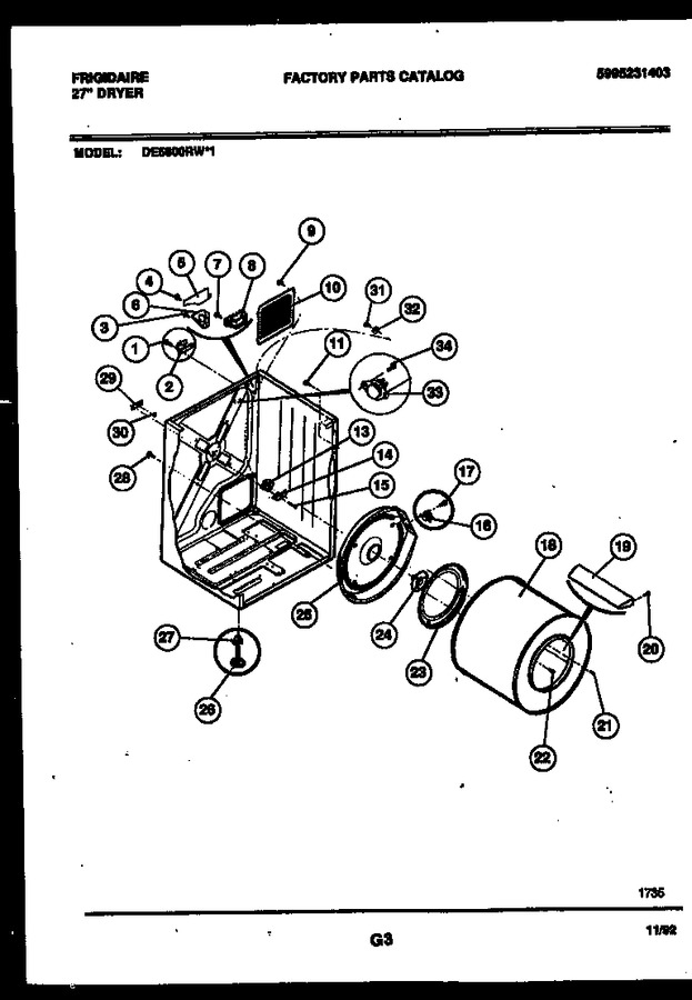 Diagram for DE5800RW1