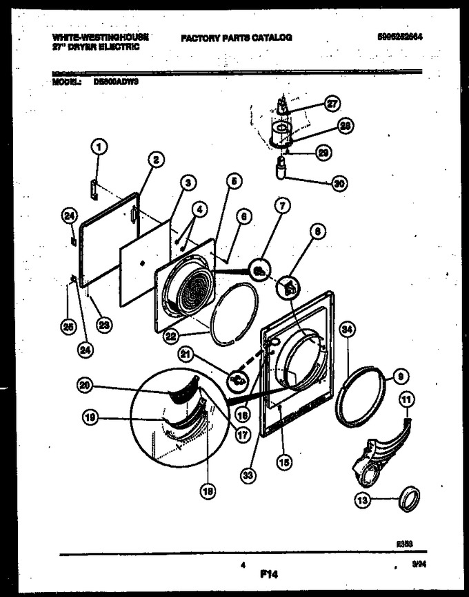 Diagram for DE600ADW3