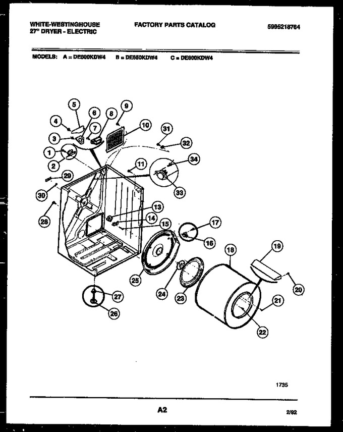 Diagram for DE800KDW4