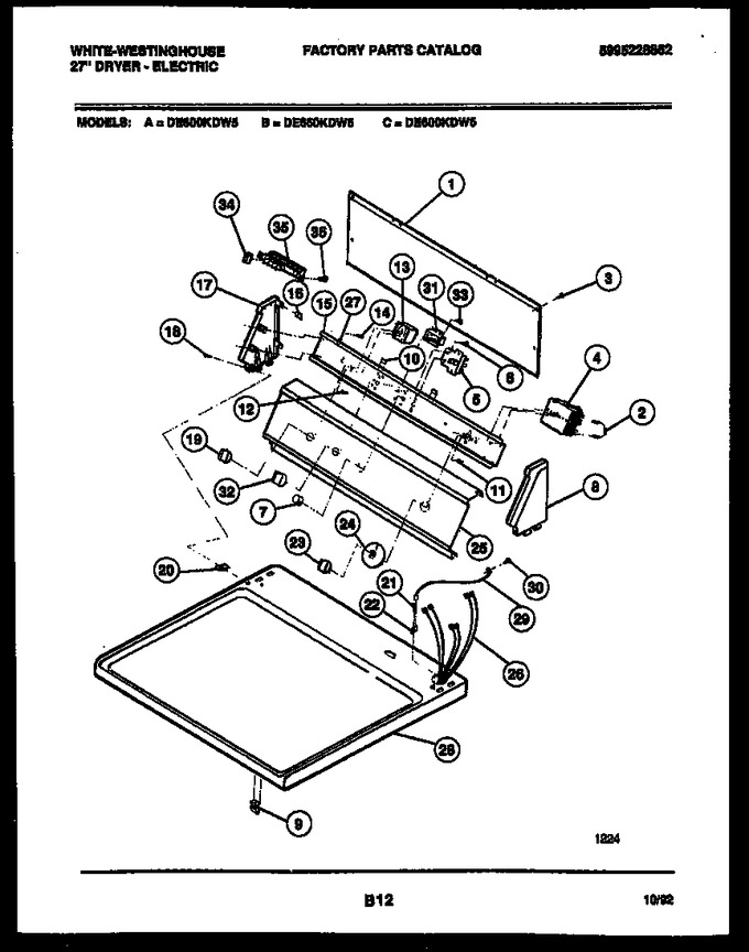 Diagram for DE650KDW5