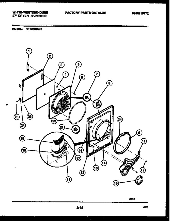 Diagram for DE640KDW5