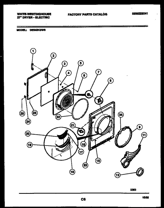 Diagram for DE640KDW6