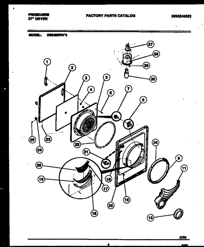 Diagram for DE6420RW3