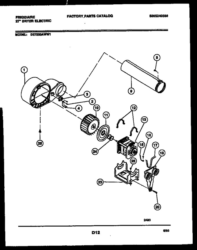 Diagram for DE7200AWW1