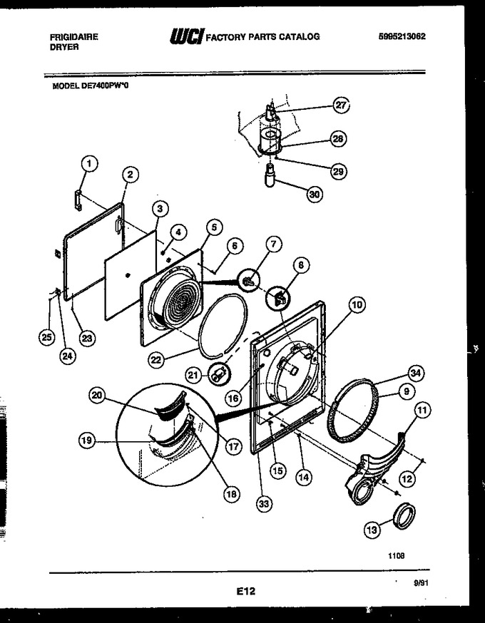 Diagram for DE7400PW0