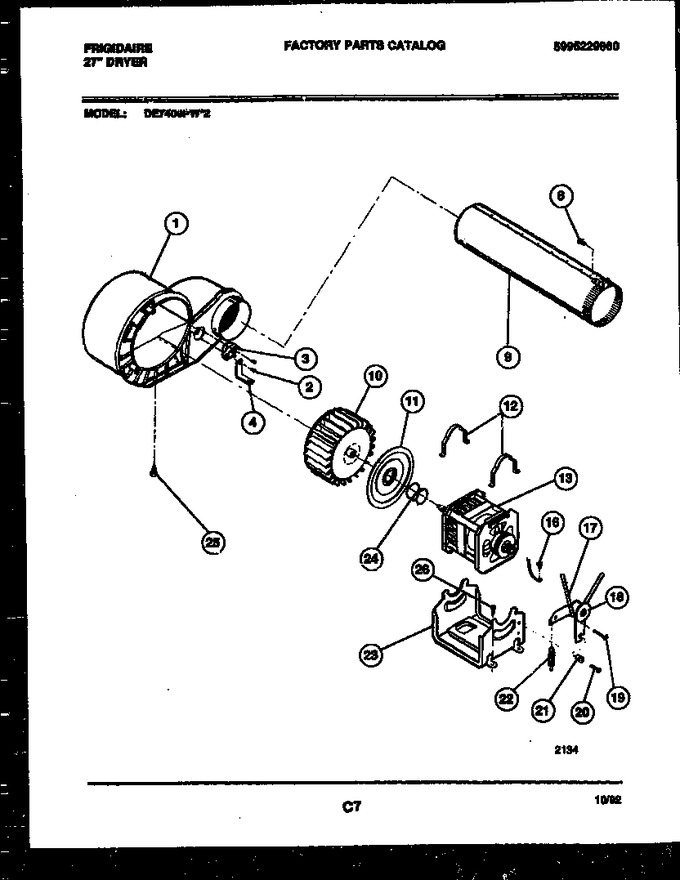 Diagram for DE7400PW2
