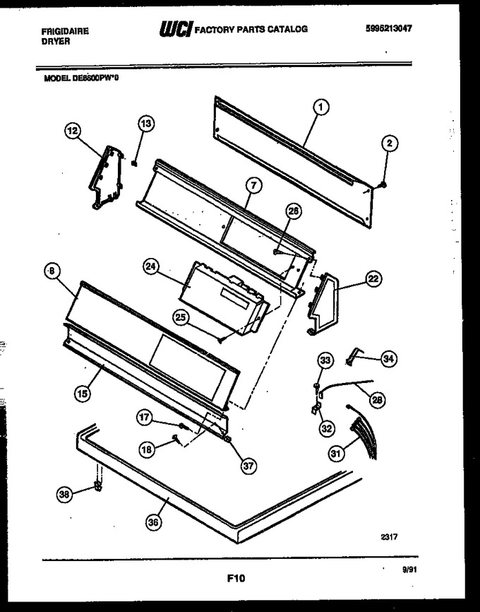 Diagram for DE8600PW0