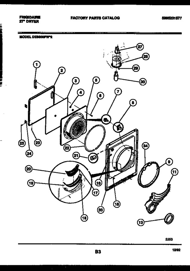 Diagram for DE8600PW2