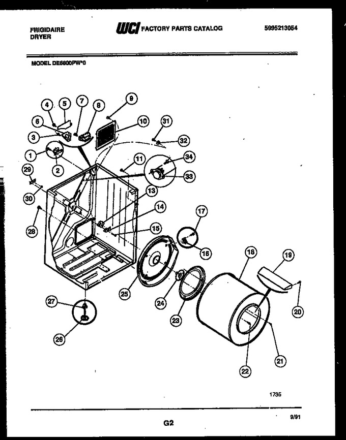Diagram for DE8800PW0