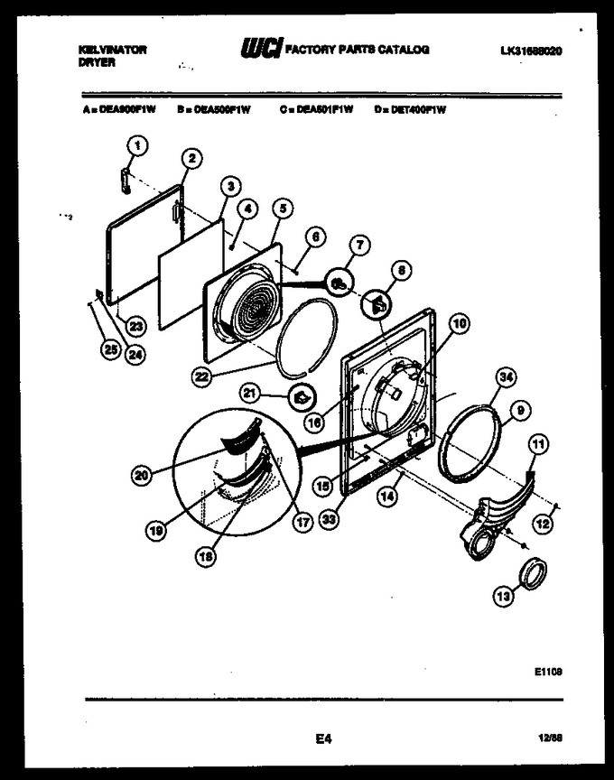 Diagram for DEA500F1W