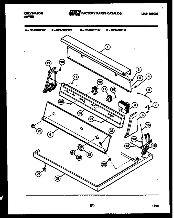 Diagram for DEA500F1D