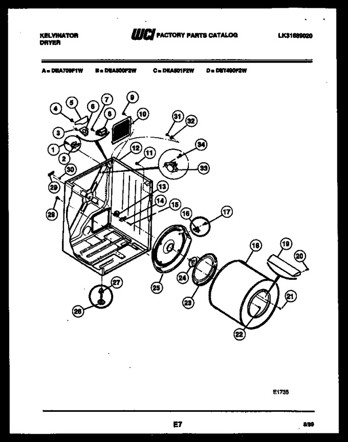 Diagram for DEA500F2D