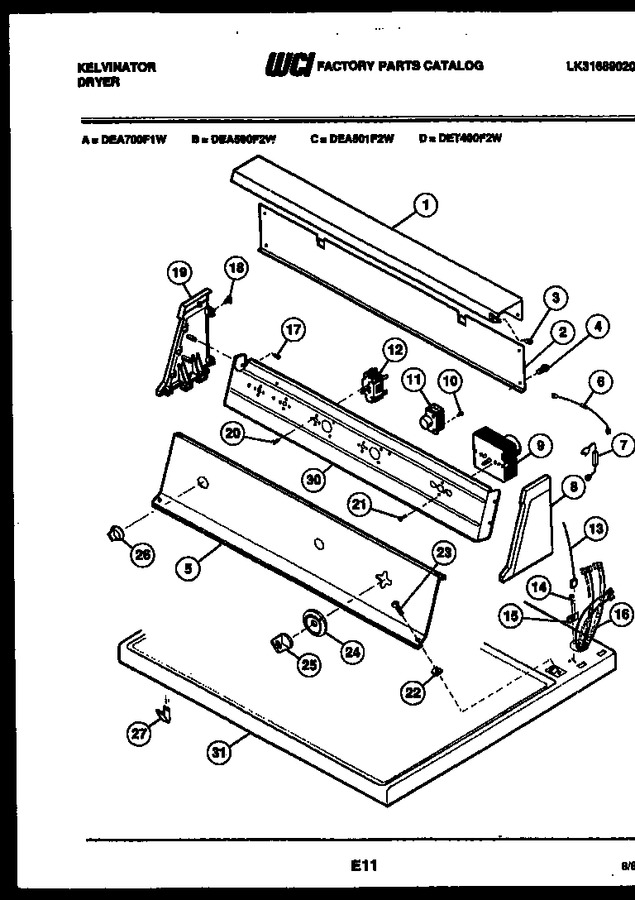 Diagram for DEA700F1W