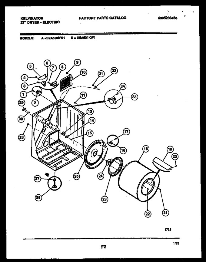 Diagram for DEA500KW1