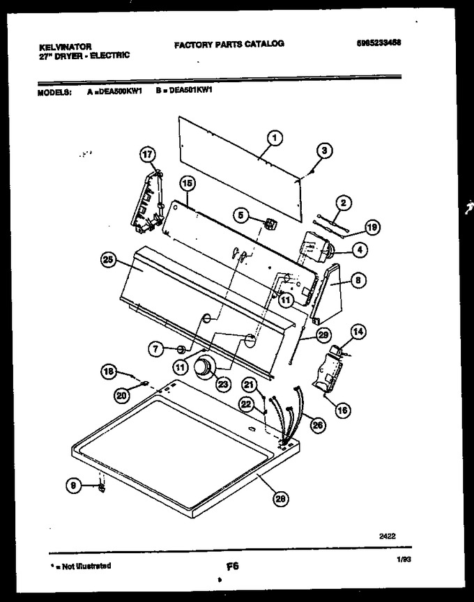 Diagram for DEA500KW1