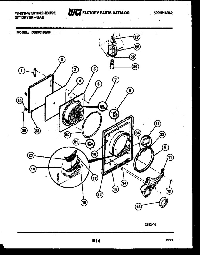 Diagram for DG250KXW4