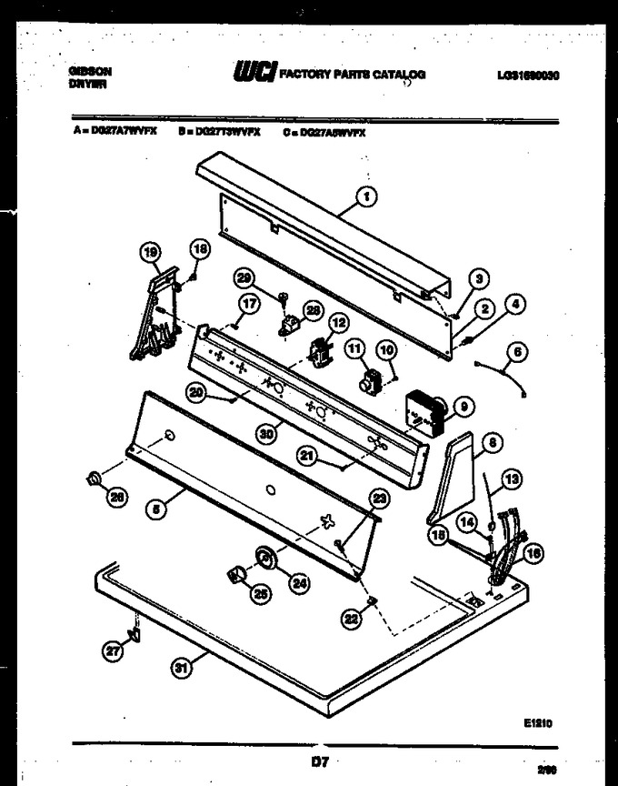 Diagram for DG27A5WVFX