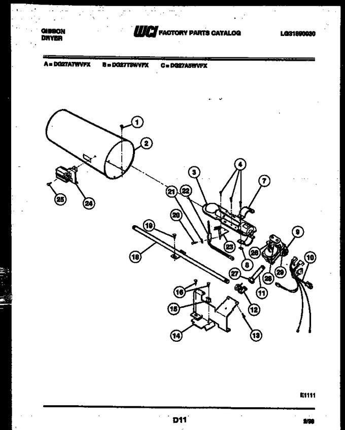 Diagram for DG27A5WVFX