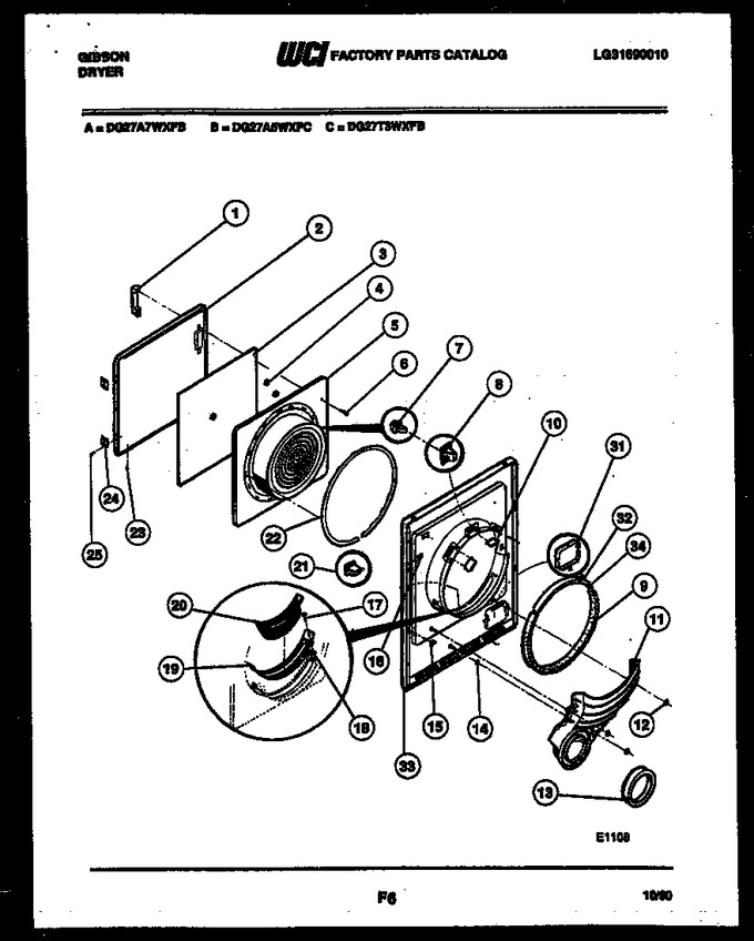 Diagram for DG27A5WXFC