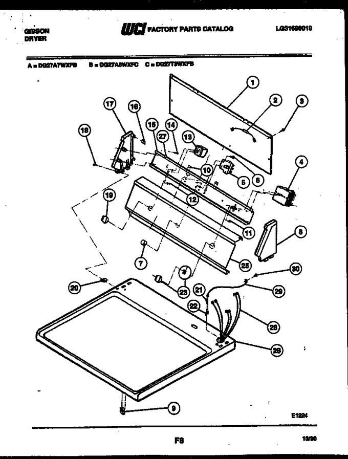 Diagram for DG27T3WXFB