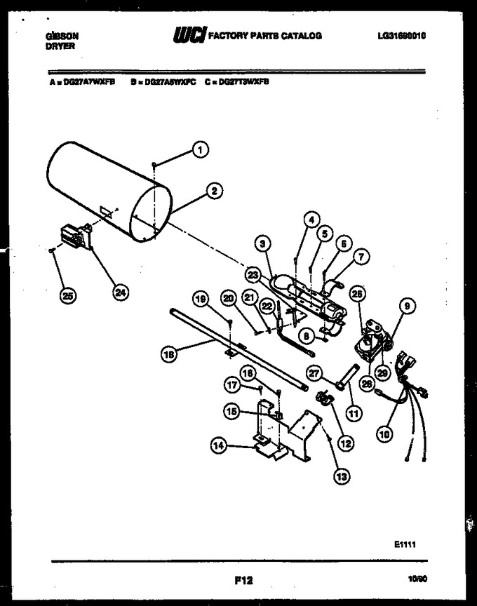 Diagram for DG27T3WXFB