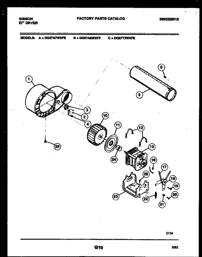 Diagram for DG27A7WXFE
