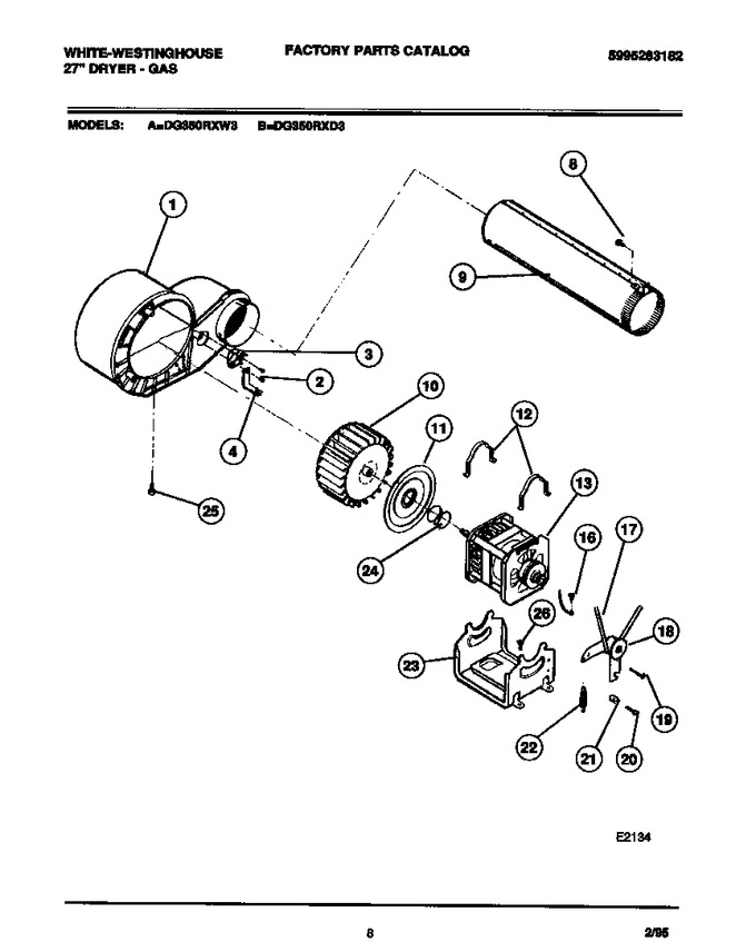 Diagram for DG350RXW3