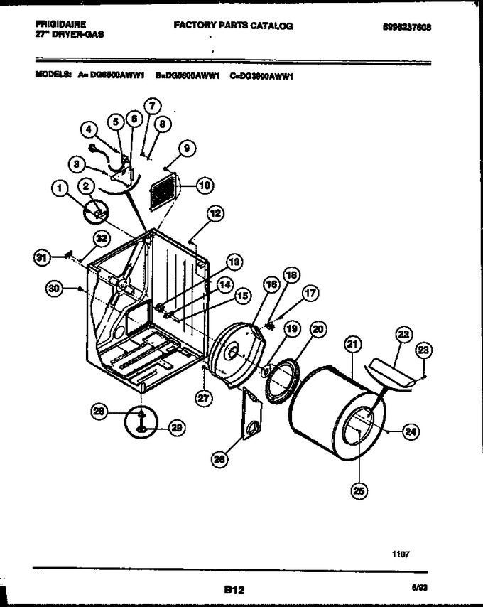 Diagram for DG5800AWW1