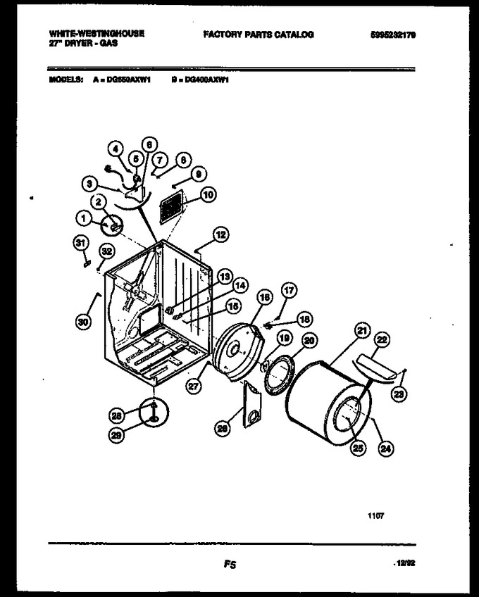 Diagram for DG400AXW1