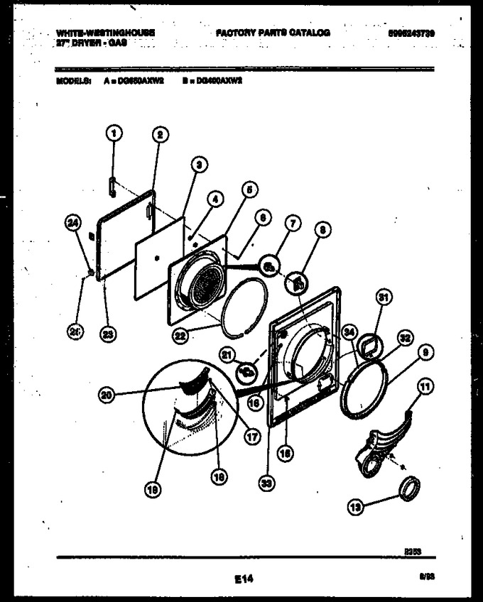 Diagram for DG650AXW2